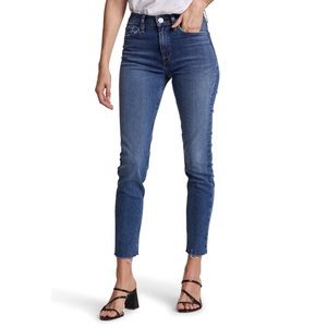 Hudson Barbra Super Skinny Raw Hem Jeans